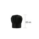 Chapeau de chef à coupe basse 22 cm plis coton polyester couvre-chef de travail en cuisine vêtements gastronomiques 3
