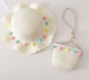 Chapeau de paille pour fille avec sac à main 2