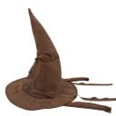 Chapeau de sorcier en cuir 43x33x37,5 cm chapeau de tri cosplay de film Halloween accessoires de costume pour hommes et femmes 3