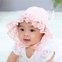 Chapeau en dentelle pour fille avec volants 5