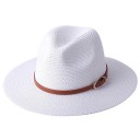 Chapeau en paille avec ceinture 7