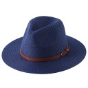 Chapeau en paille avec ceinture 9