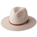 Chapeau en paille avec ceinture 13