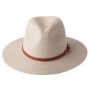 Chapeau en paille avec ceinture 1