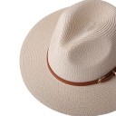 Chapeau en paille avec ceinture 5