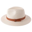 Chapeau en paille avec double bande 2