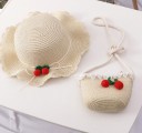 Chapeau en paille pour fille et sac à main 4