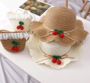 Chapeau en paille pour fille et sac à main 1