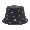 Chapeau féminin de printemps 57 cm Coton Motif floral Léger chapeau respirant pour le printemps et l'été Accessoire de mode élégant 1