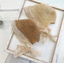 Chapeau rétro en paille pour enfants 1