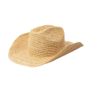 Chapéu de palha de cowboy 56-58 cm Ráfia Chapéu western de verão Material natural respirável Acessório unissexo para festivais 2