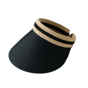 Chapéu de palha feminino de verão 46–56 cm Viseira 12 cm Ajustável leve respirável contra o sol Acessório de praia 3