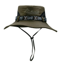 Chapéu de pescador masculino 55–60 cm Com cordão sob o queixo Viseira protetora 9 cm Chapéu de verão contra o sol Chapéu de turismo 5