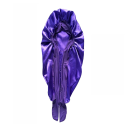 Chapéu de seda longo 68 x 32 cm com faixa elástica de cetim Touca de noite para cabelos de mulheres Cabelos encaracolados Dreads Tranças 4