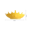 Chapéu de silicone para champô 15 x 13 cm Coroa para crianças e recém-nascidos Proteção dos olhos ao lavar o cabelo Acessório de banho 5