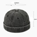Chapéu Four Seasons 28 × 18 × 11 cm de tecido de ganga Gua Skin Retro unisex chapéu de rua de poliéster Estilo casual outdoor 9