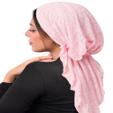 Chapéu muçulmano hidjabe com circunferência de cabeça 58 cm Turbante macio para cabeça coberta Chapéu informal de verão para mulheres e raparigas 6