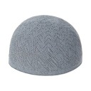 Chapéu muçulmano masculino com padrão tricotado 58 cm em acrílico tamanho universal para uso diário e oração 3