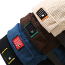Chapéu unissexo de veludo cotelê sem aba de algodão Chapéu dockers ajustável Estilo streetwear hip hop Chapéu retro em forma de cúpula para homens e mulheres 7