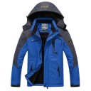 Chaqueta aislante con cremallera para exteriores Chaqueta impermeable con capucha Chaqueta de senderismo con forro Chaqueta de montaña para clima frío 5