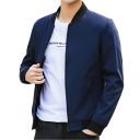Chaqueta casual con cremallera para hombre Chaqueta deportiva sencilla de manga larga Elegante chaqueta bomber de primavera para uso informal y diario 2