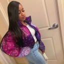 Chaqueta corta de entretiempo para mujer P1677 5