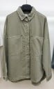 Chaqueta de camisa oversize para mujer de mezclilla de algodón Grandes bolsillos aplicados Cierre oculto Hombros caídos Bajo 3