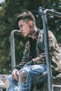 Chaqueta de camuflaje elegante para hombre J1615 2