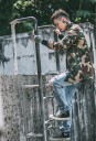 Chaqueta de camuflaje elegante para hombre J1615 3
