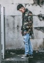 Chaqueta de camuflaje elegante para hombre J1615 4