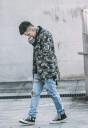 Chaqueta de camuflaje elegante para hombre J1615 8