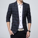 Chaqueta de cuadros de lujo para hombre J1992 12