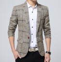 Chaqueta de cuadros de lujo para hombre J1992 13