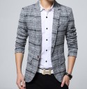 Chaqueta de cuadros de lujo para hombre J1992 2