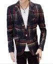 Chaqueta de cuadros para hombre J1472 1
