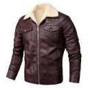 Chaqueta de cuero aislante para hombre 4