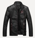 Chaqueta de cuero de lujo para hombre J1989 9