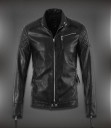 Chaqueta de cuero para hombre con calavera - Negra 2