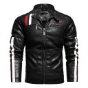 Chaqueta de cuero para hombre estilo motero 3