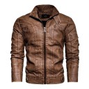 Chaqueta de cuero para hombre F1058 3