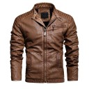 Chaqueta de cuero para hombre F1058 4