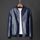 Chaqueta de cuero para hombre F1090 4