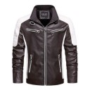 Chaqueta de cuero para hombre F1125 7
