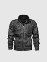 Chaqueta de cuero para hombre F1248 6