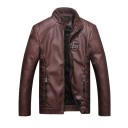 Chaqueta de cuero para hombre F1251 6