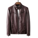 Chaqueta de cuero para hombre F1280 5