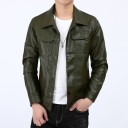 Chaqueta de cuero para hombre F1299 6