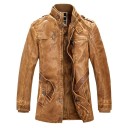 Chaqueta de cuero para hombre F1305 6