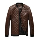 Chaqueta de cuero para hombre F401 5