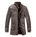 Chaqueta de cuero para hombre J2065 11